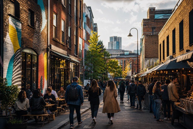 Brick streets, cafés and street art in Shoreditch and Spitalfields