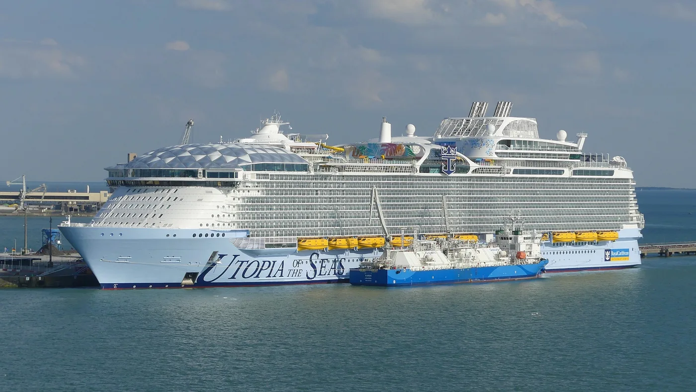 Utopia of the Seas photographed at La Rochelle
